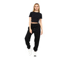 Black - Pack Shot - Juice Womens-Ladies Tilly Crop T-Shirt