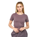Charcoal Mauve - Front - Juice Womens-Ladies Tilly Crop T-Shirt