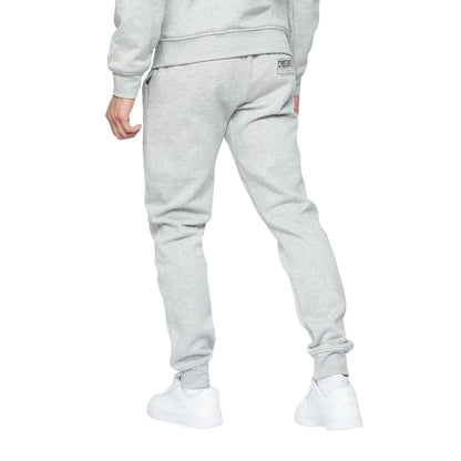 Light Grey Marl - Back - Crosshatch Mens Doddington Jogging Bottoms