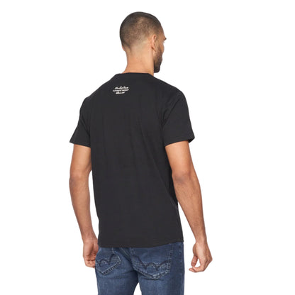 Black - Back - Duck and Cover Mens Keyaan T-Shirt