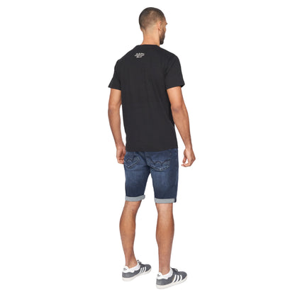 Black - Lifestyle - Duck and Cover Mens Keyaan T-Shirt