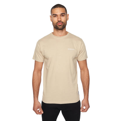 Stone - Front - Duck and Cover Mens Lewys T-Shirt
