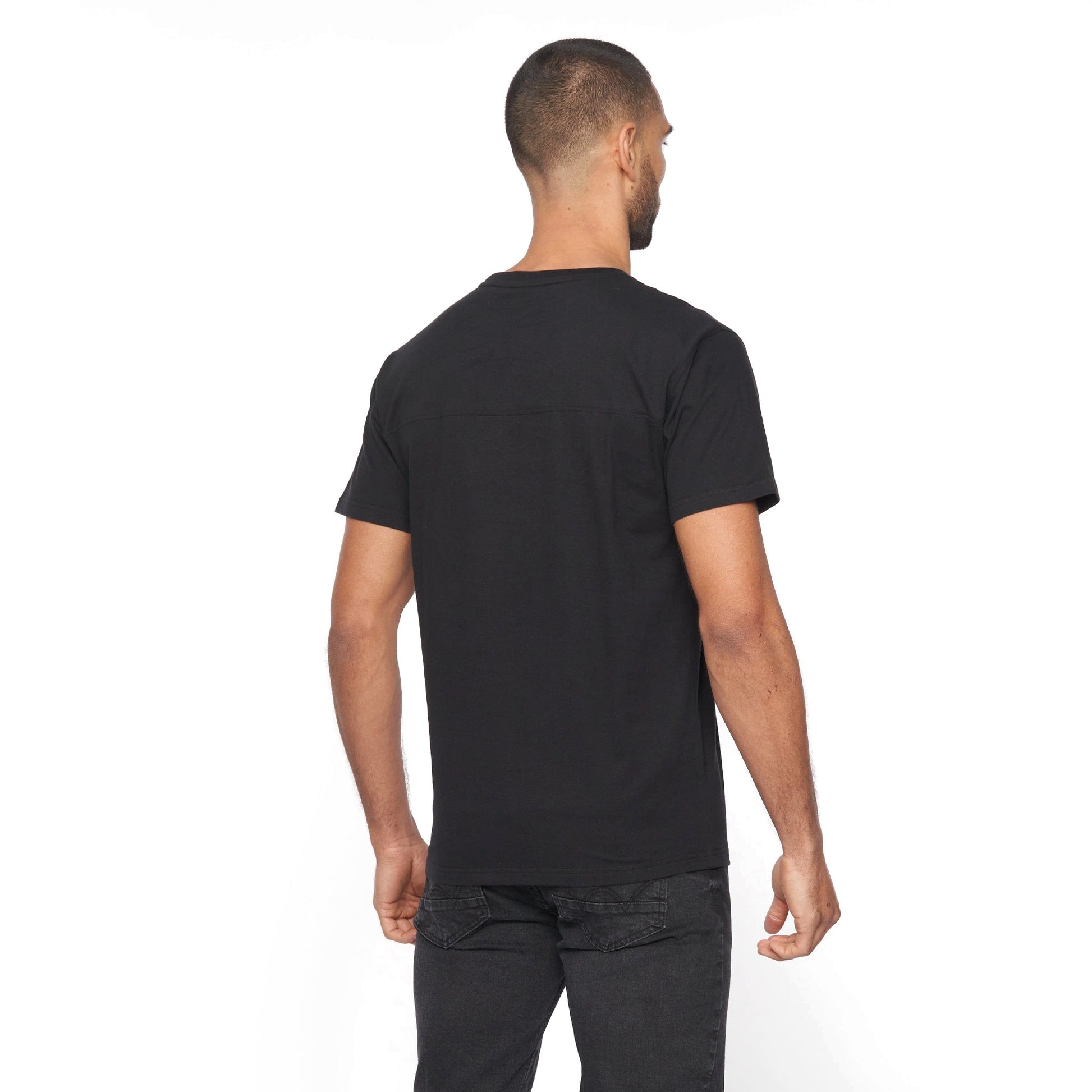 Black - Back - Duck and Cover Mens Wilkins T-Shirt