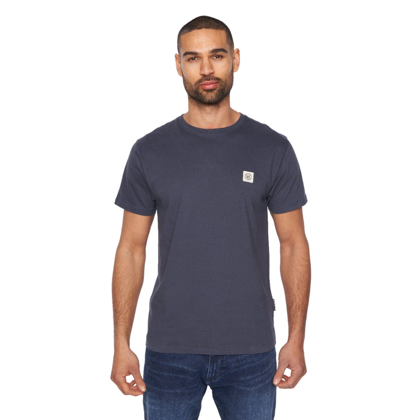 Navy - Front - Duck and Cover Mens Wilkins T-Shirt
