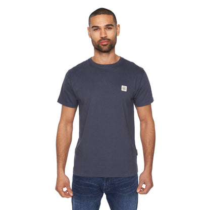 Navy - Front - Duck and Cover Mens Wilkins T-Shirt