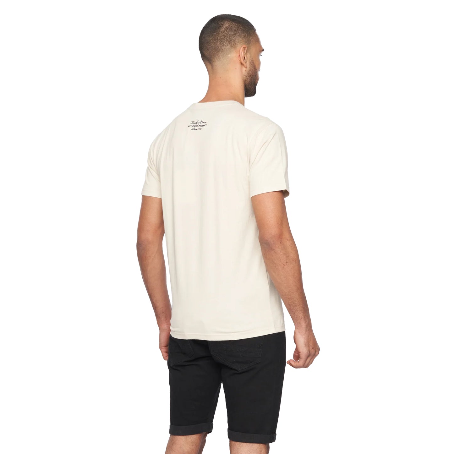 Off White - Back - Duck and Cover Mens Berger T-Shirt