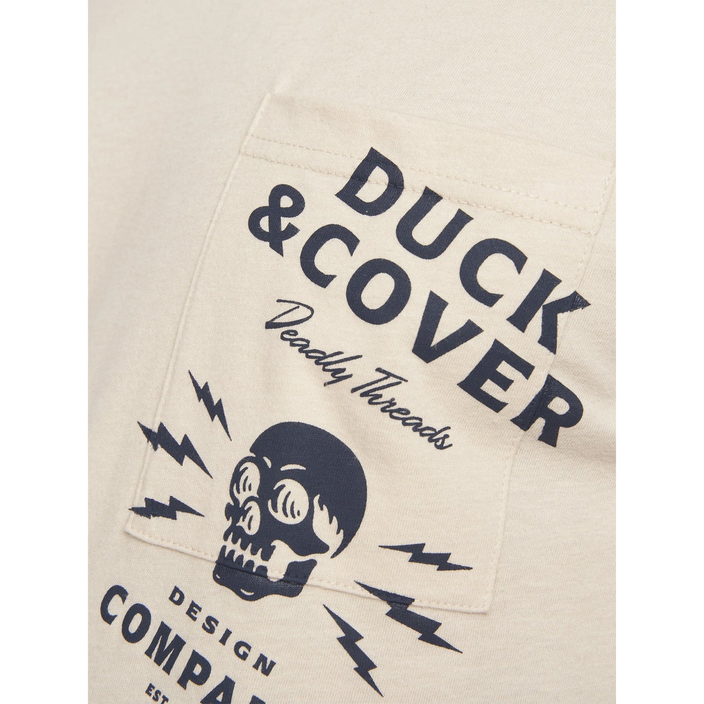 Off White - Side - Duck and Cover Mens Berger T-Shirt