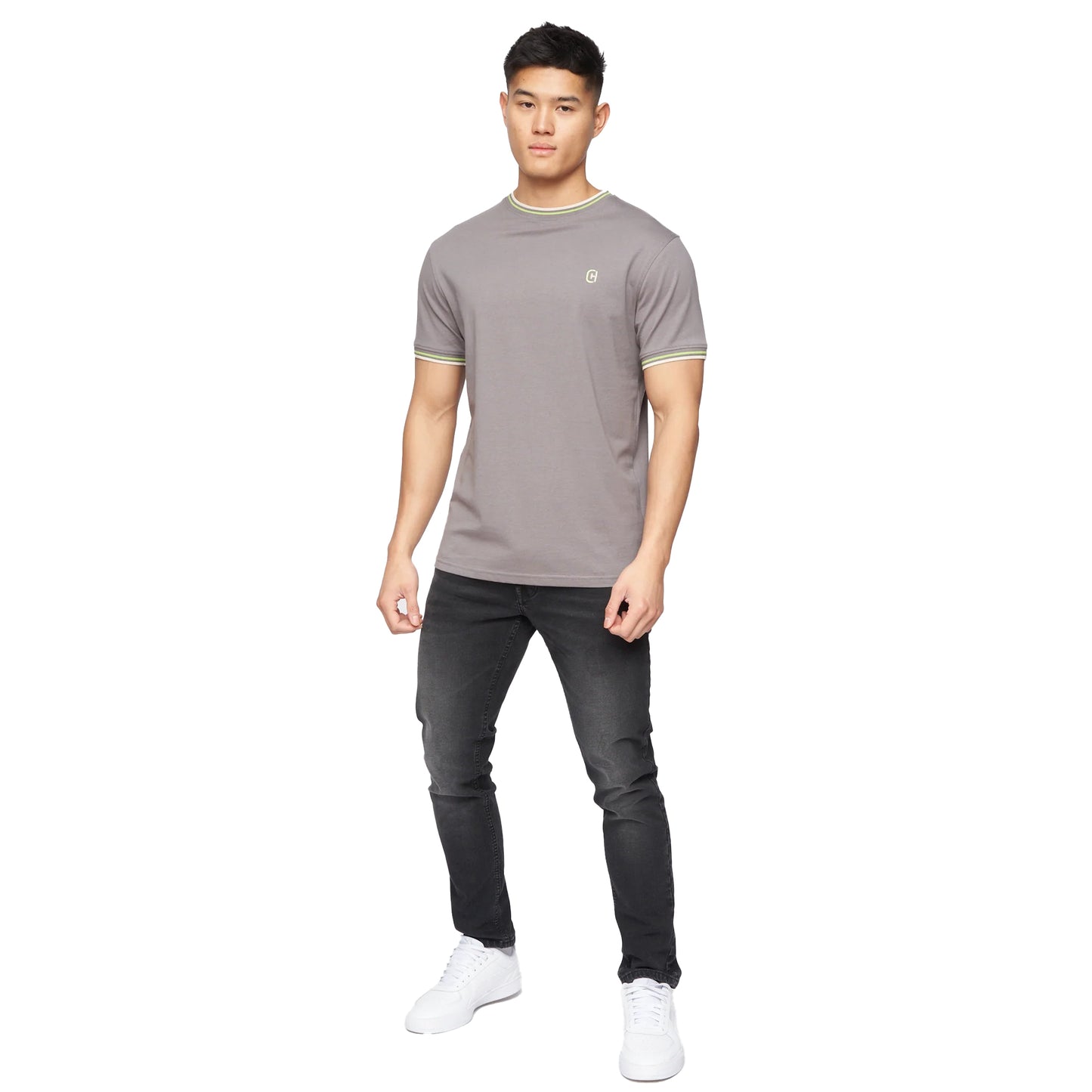 Grey - Lifestyle - Crosshatch Mens Ordale T-Shirt