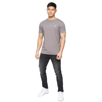 Grey - Lifestyle - Crosshatch Mens Ordale T-Shirt