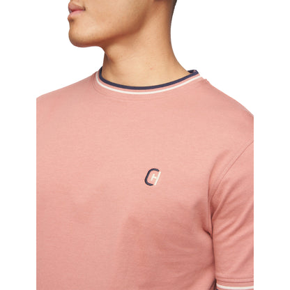 Brick Red - Side - Crosshatch Mens Ordale T-Shirt