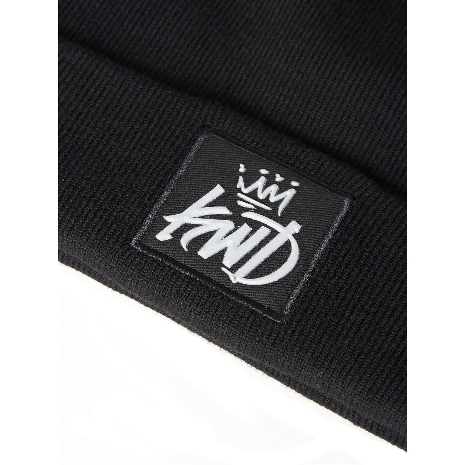 Black - Side - Kings Will Dream Mens Oban Reflective Knitted Cuffed Beanie