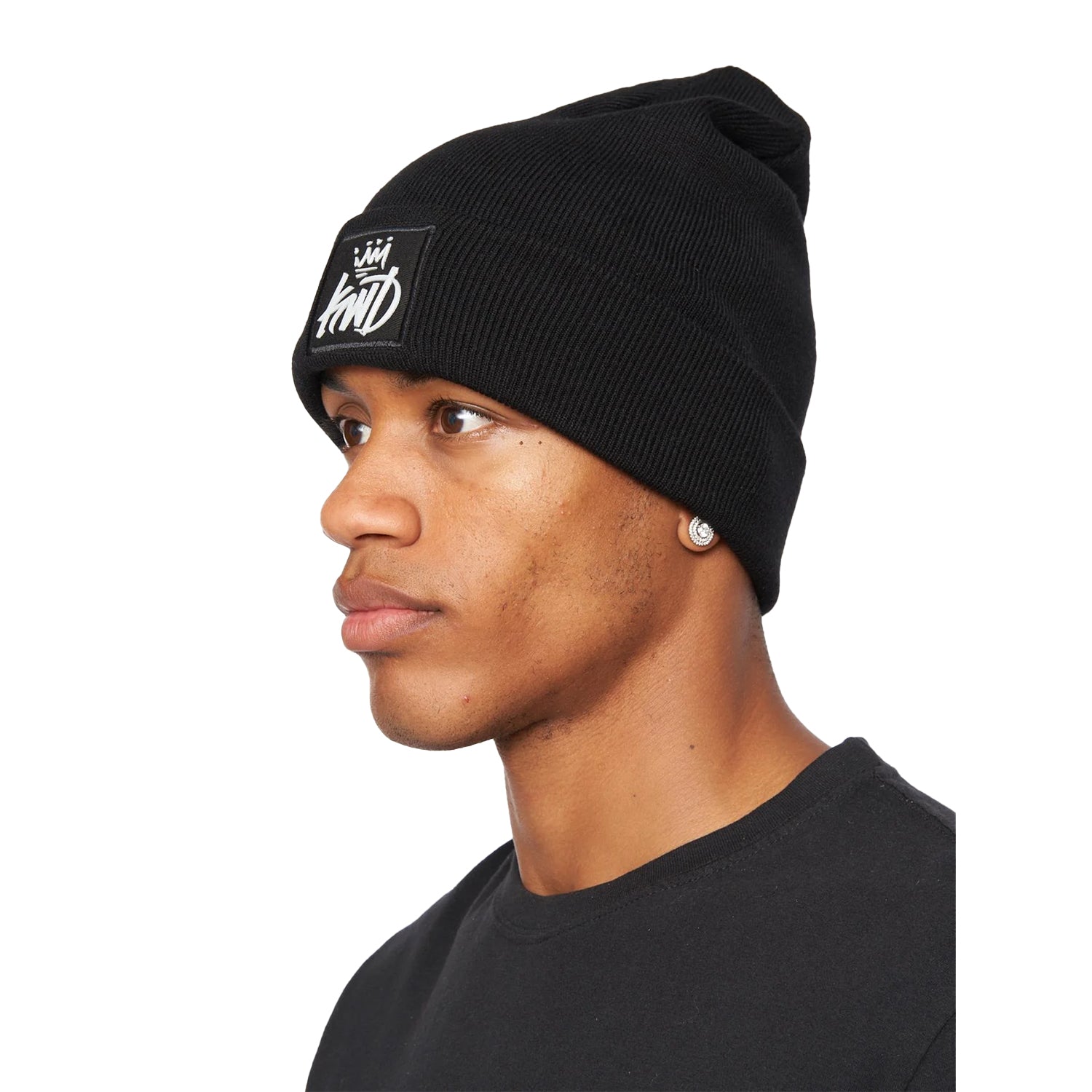 Black - Front - Kings Will Dream Mens Oban Reflective Knitted Cuffed Beanie