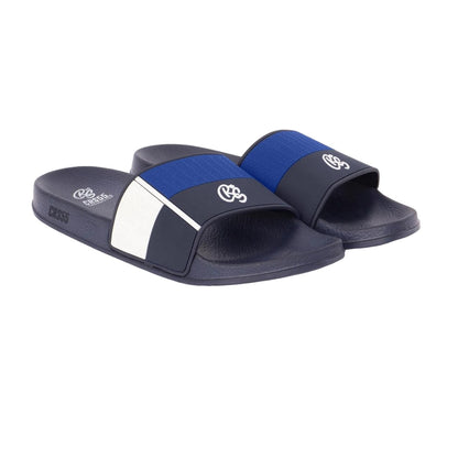 Navy-Blue - Front - Crosshatch Mens Rentrays Sliders