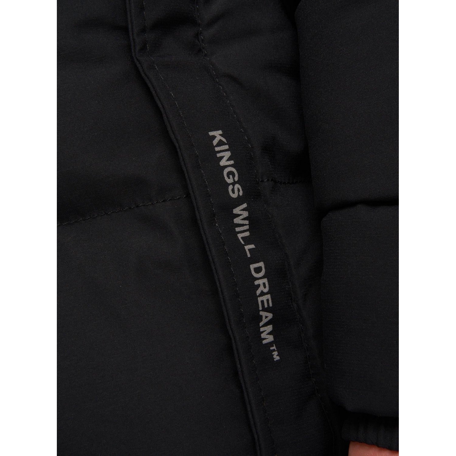 Black - Side - Kings Will Dream Boys Maximo Long Puffer Jacket