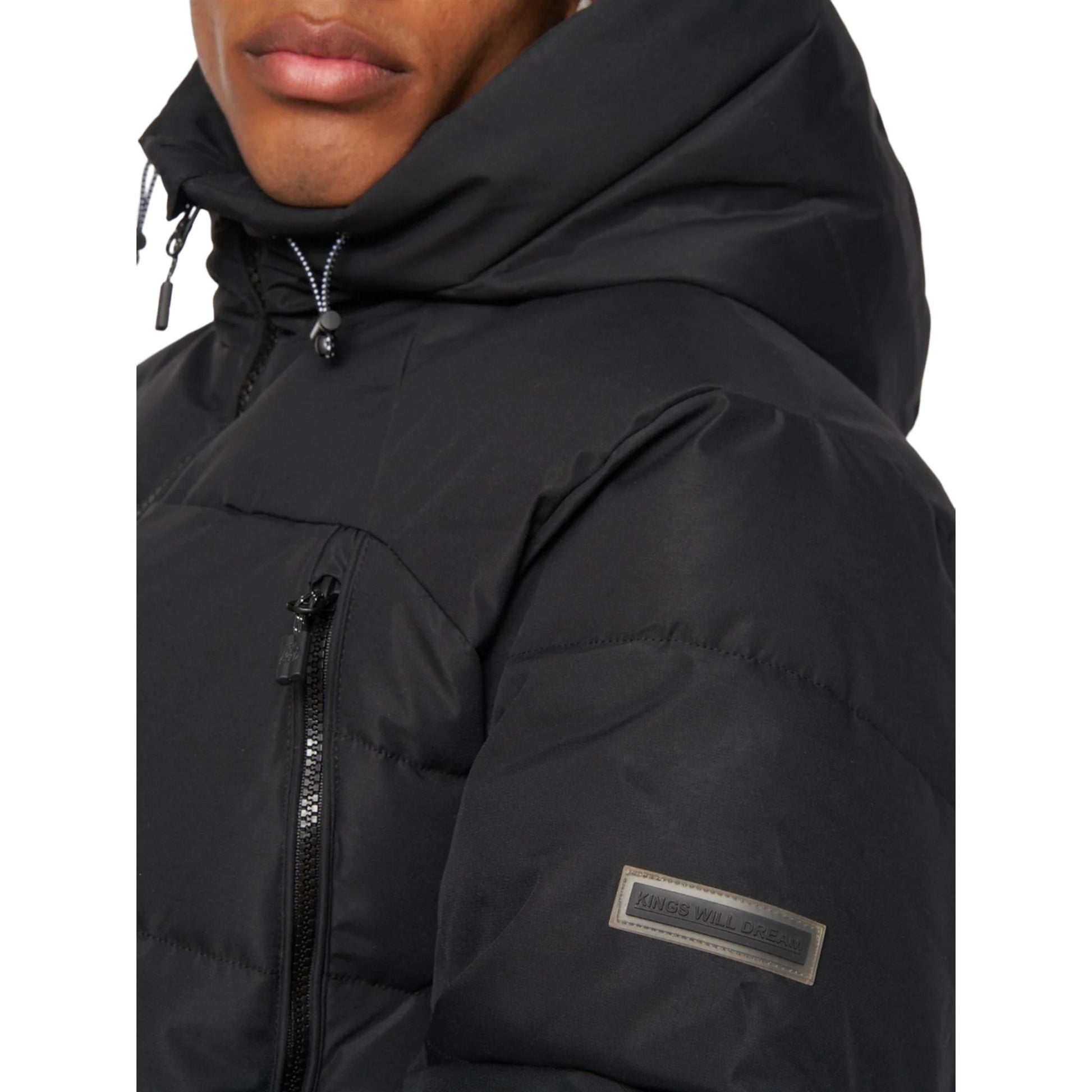 Jet Black - Side - Kings Will Dream Mens Colton Puffer Jacket