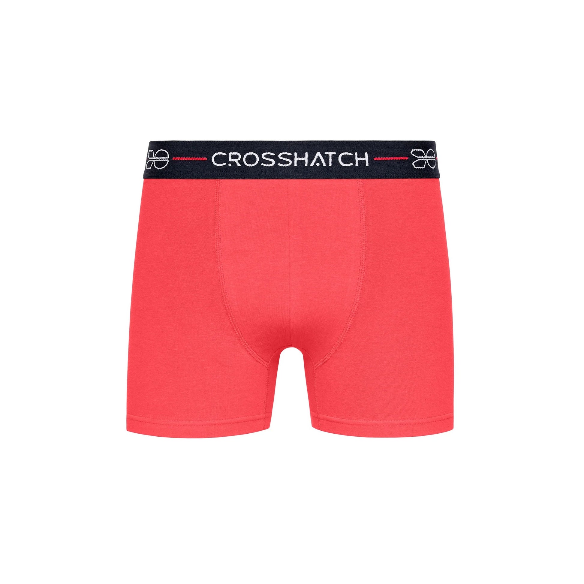Red - Lifestyle - Crosshatch Mens Locky Boxer Shorts (Pack of 3)