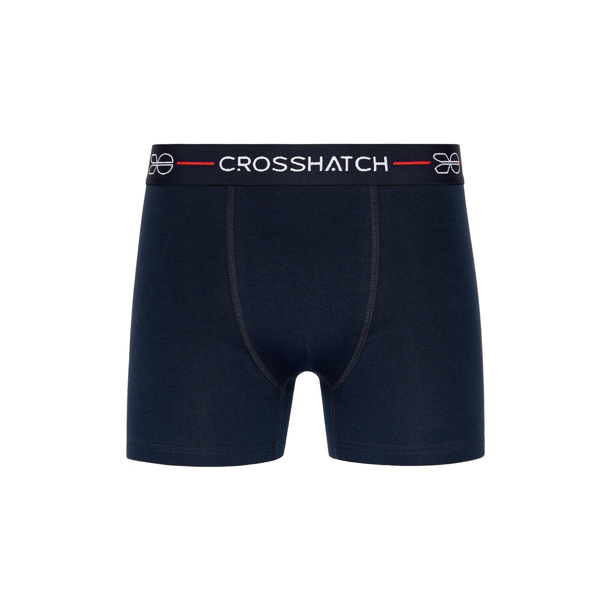 Red - Pack Shot - Crosshatch Mens Locky Boxer Shorts (Pack of 3)