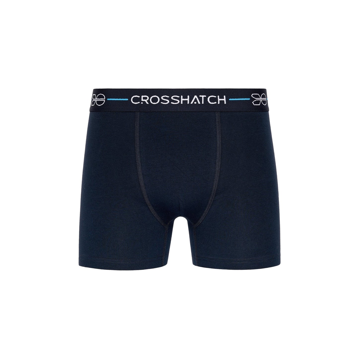 Green - Side - Crosshatch Mens Locky Boxer Shorts (Pack of 3)