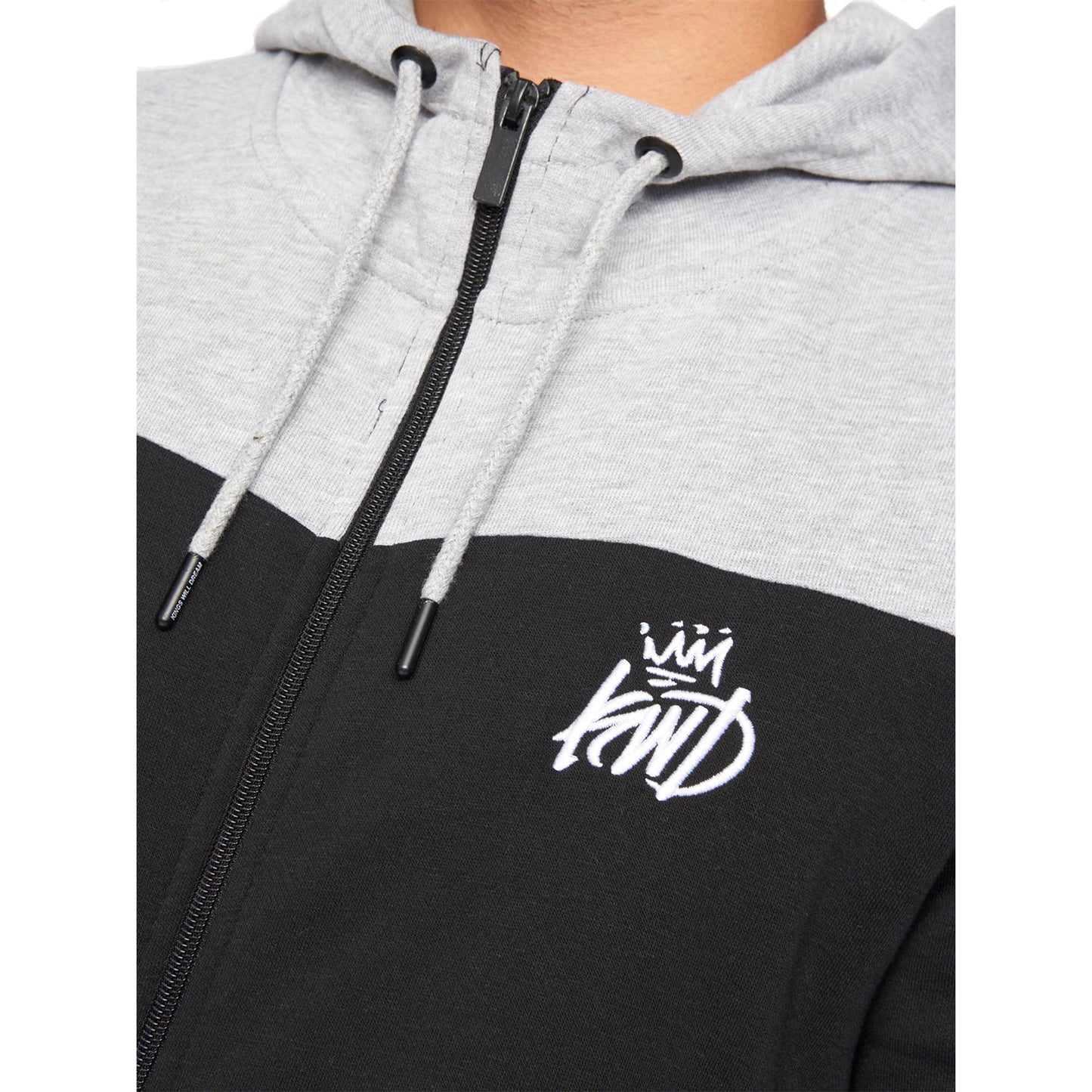 Black-Grey - Side - Kings Will Dream Mens Teso Hoodie