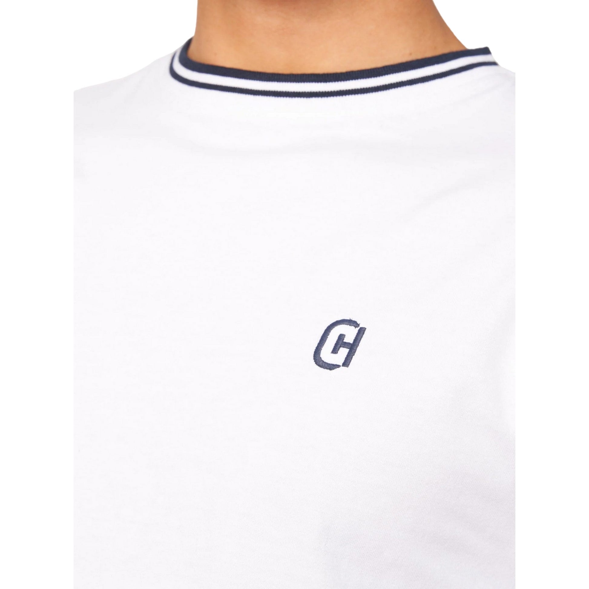White - Side - Crosshatch Mens Loader T-Shirt