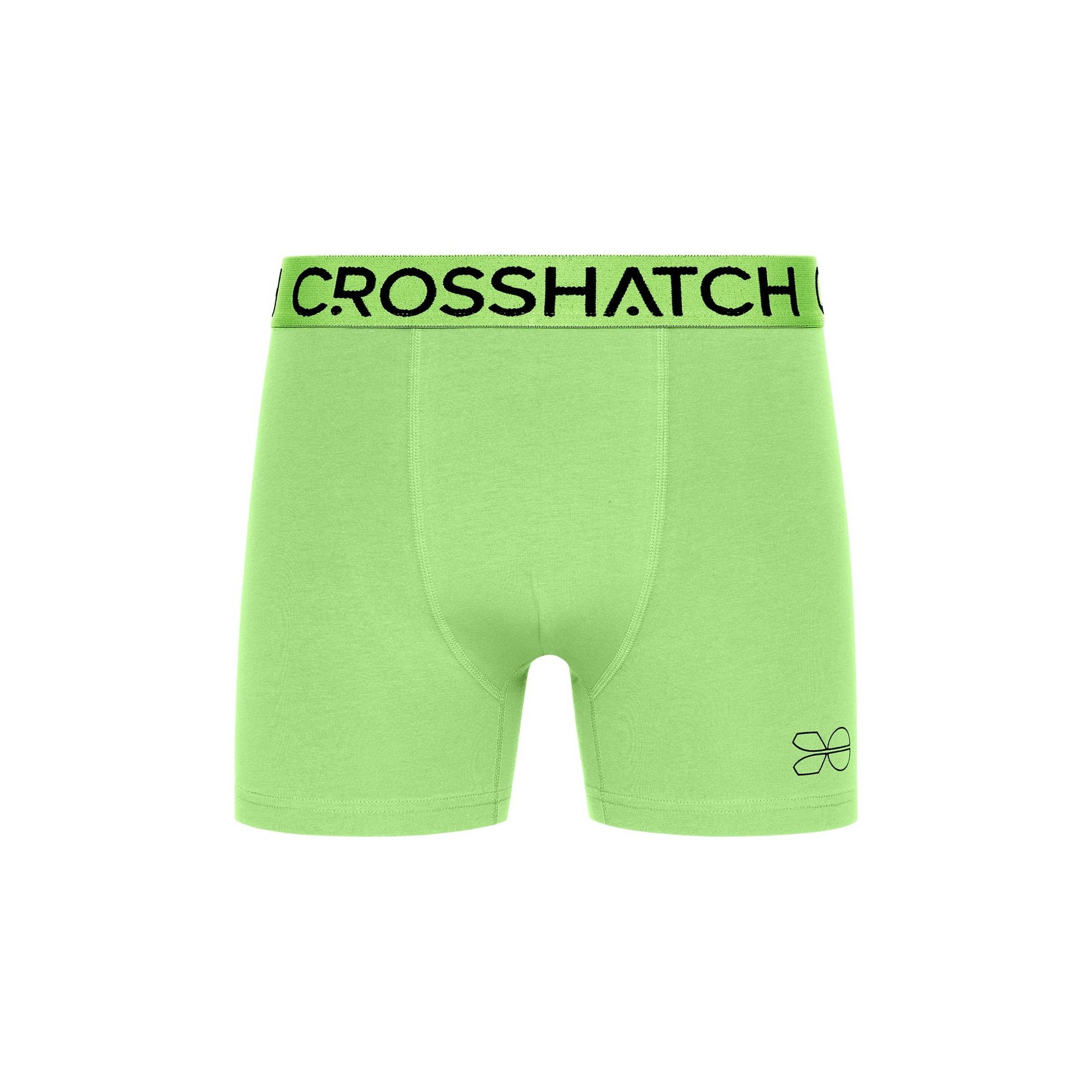 Green-Grey-Black - Lifestyle - Crosshatch Mens Grimsby Boxer Shorts (Pack of 3)