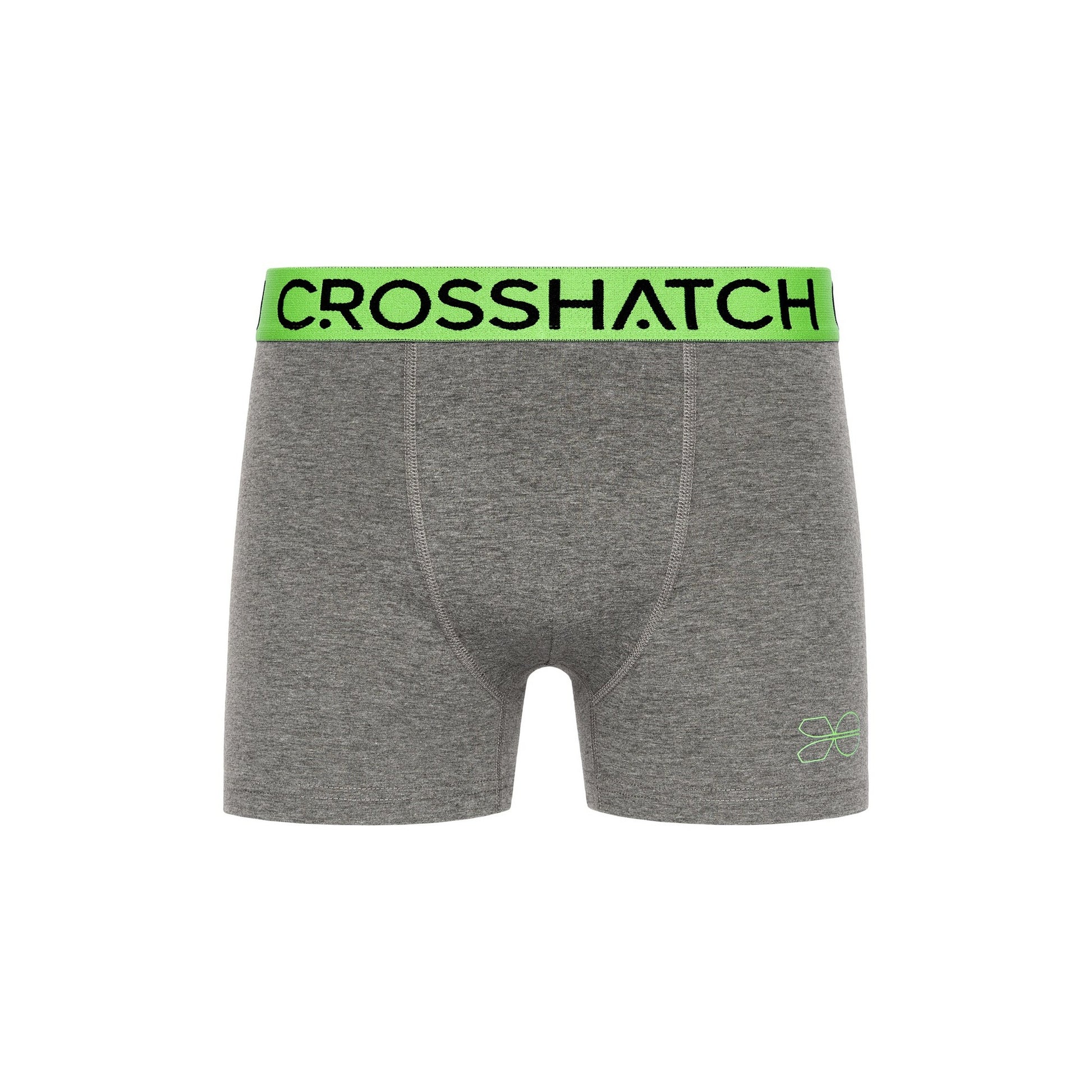 Green-Grey-Black - Pack Shot - Crosshatch Mens Grimsby Boxer Shorts (Pack of 3)