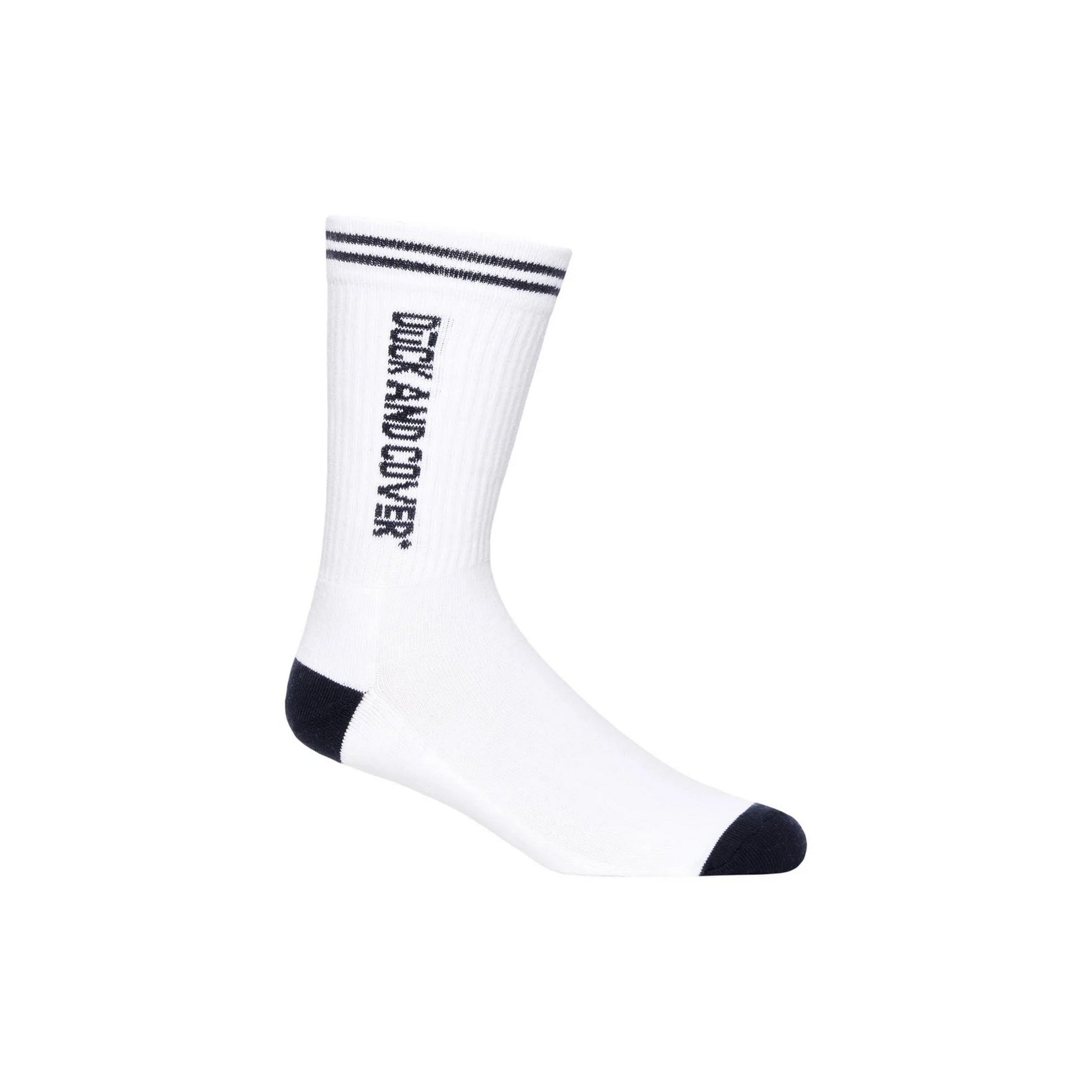 White-Grey-Black - Back - Duck and Cover Mens Juble Sports Socks (Pack of 5)