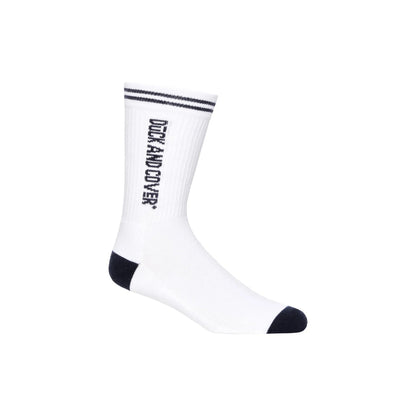 White-Grey-Black - Back - Duck and Cover Mens Juble Sports Socks (Pack of 5)