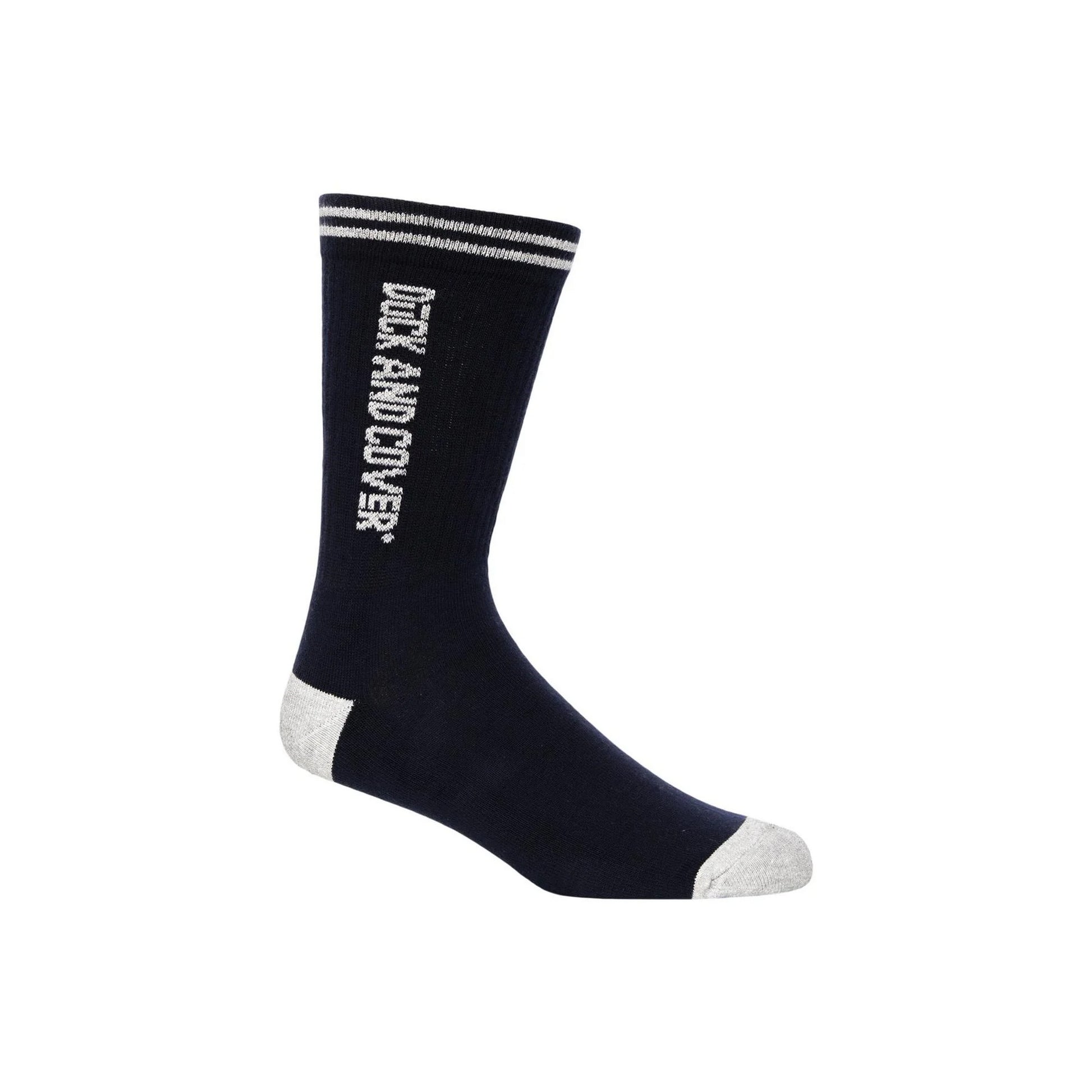White-Grey-Black - Side - Duck and Cover Mens Juble Sports Socks (Pack of 5)