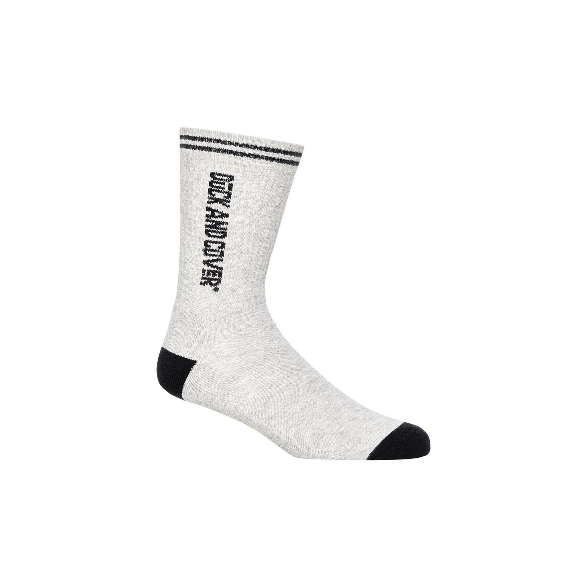 White-Grey-Black - Lifestyle - Duck and Cover Mens Juble Sports Socks (Pack of 5)