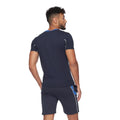 Navy - Back - Crosshatch Mens Rentrays T-Shirt & Shorts Set