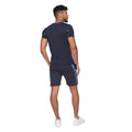 Navy - Lifestyle - Crosshatch Mens Rentrays T-Shirt & Shorts Set