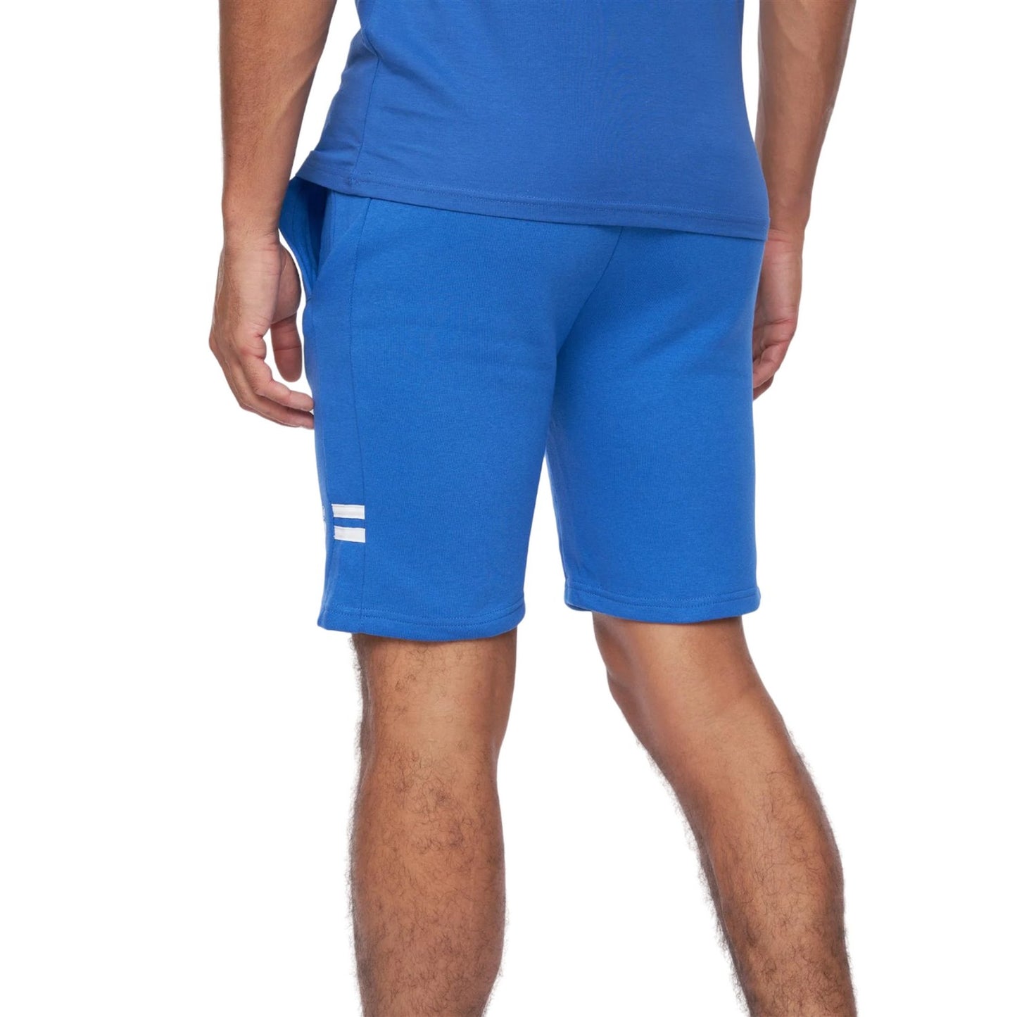 Blue-Navy - Pack Shot - Crosshatch Womens-Ladies Techland T-Shirt & Shorts Set