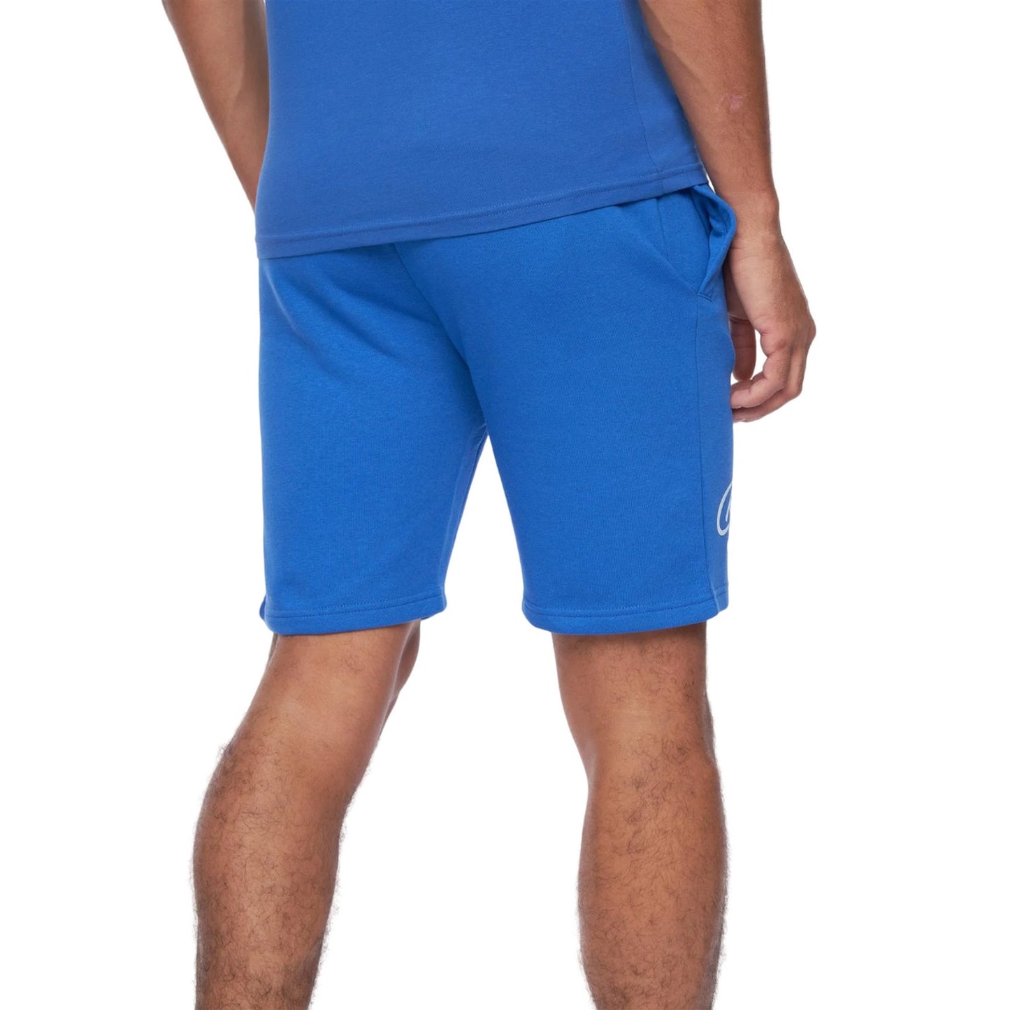 Blue-Navy - Pack Shot - Crosshatch Mens Hamlax T-Shirt & Shorts Set