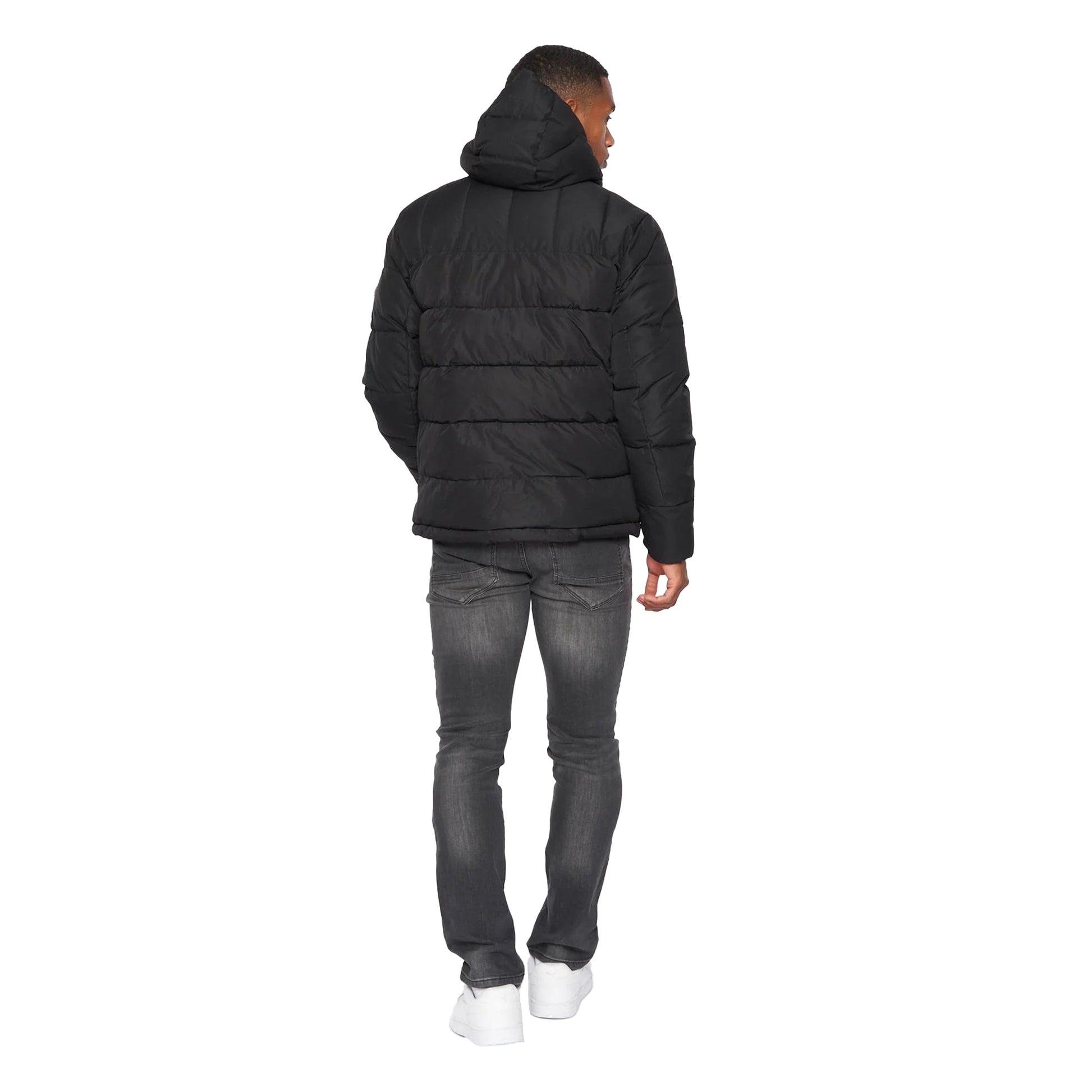 Black - Back - Kings Will Dream Mens Deyton Short Puffer Jacket