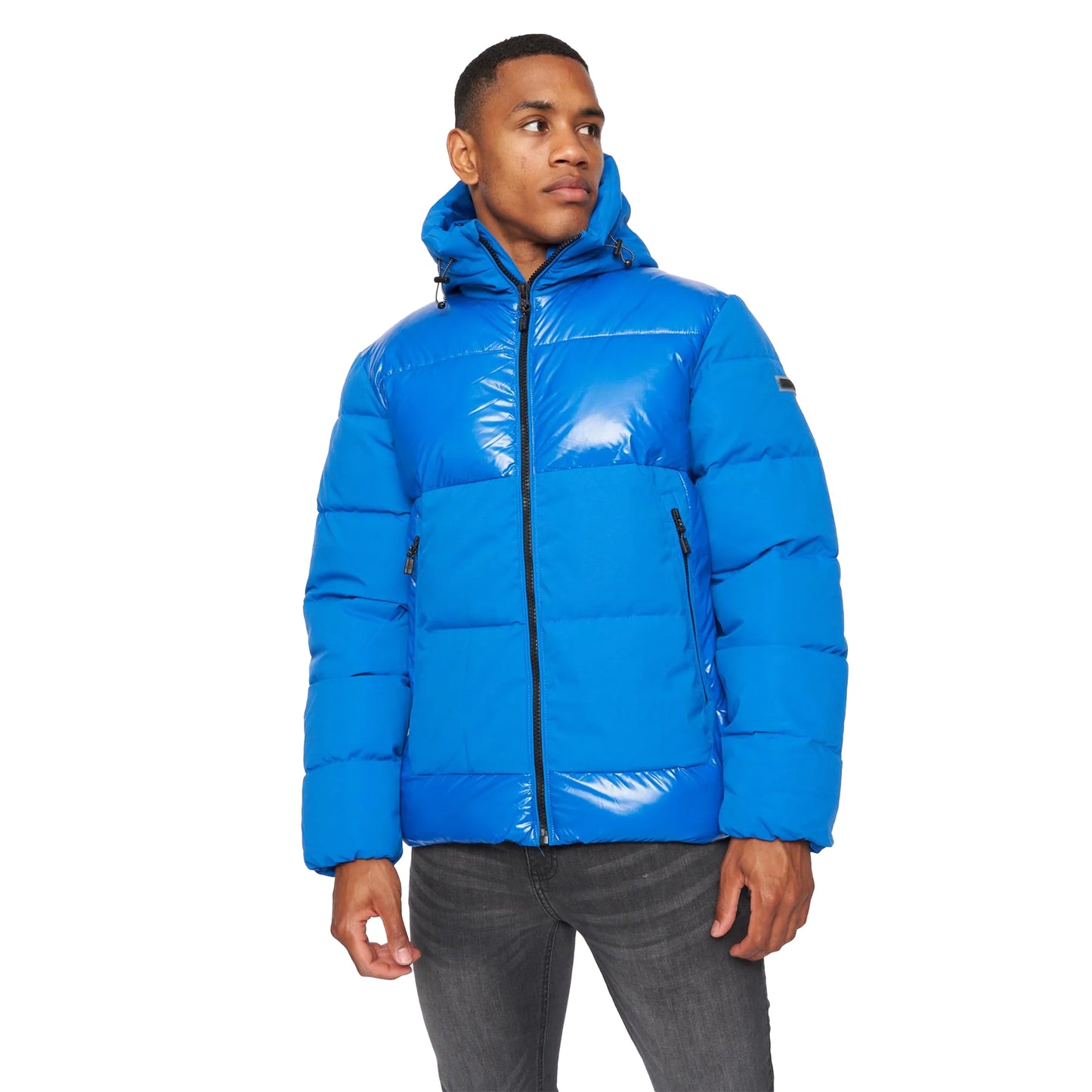 Lapis Blue - Front - Kings Will Dream Mens Montaro Short Puffer Jacket
