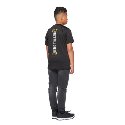 Black-Yellow - Back - Kings Will Dream Boys Karson T-Shirt