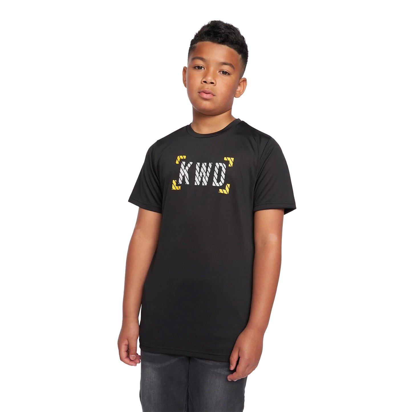 Black-Yellow - Front - Kings Will Dream Boys Karson T-Shirt