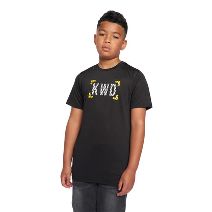 Black-Yellow - Front - Kings Will Dream Boys Karson T-Shirt