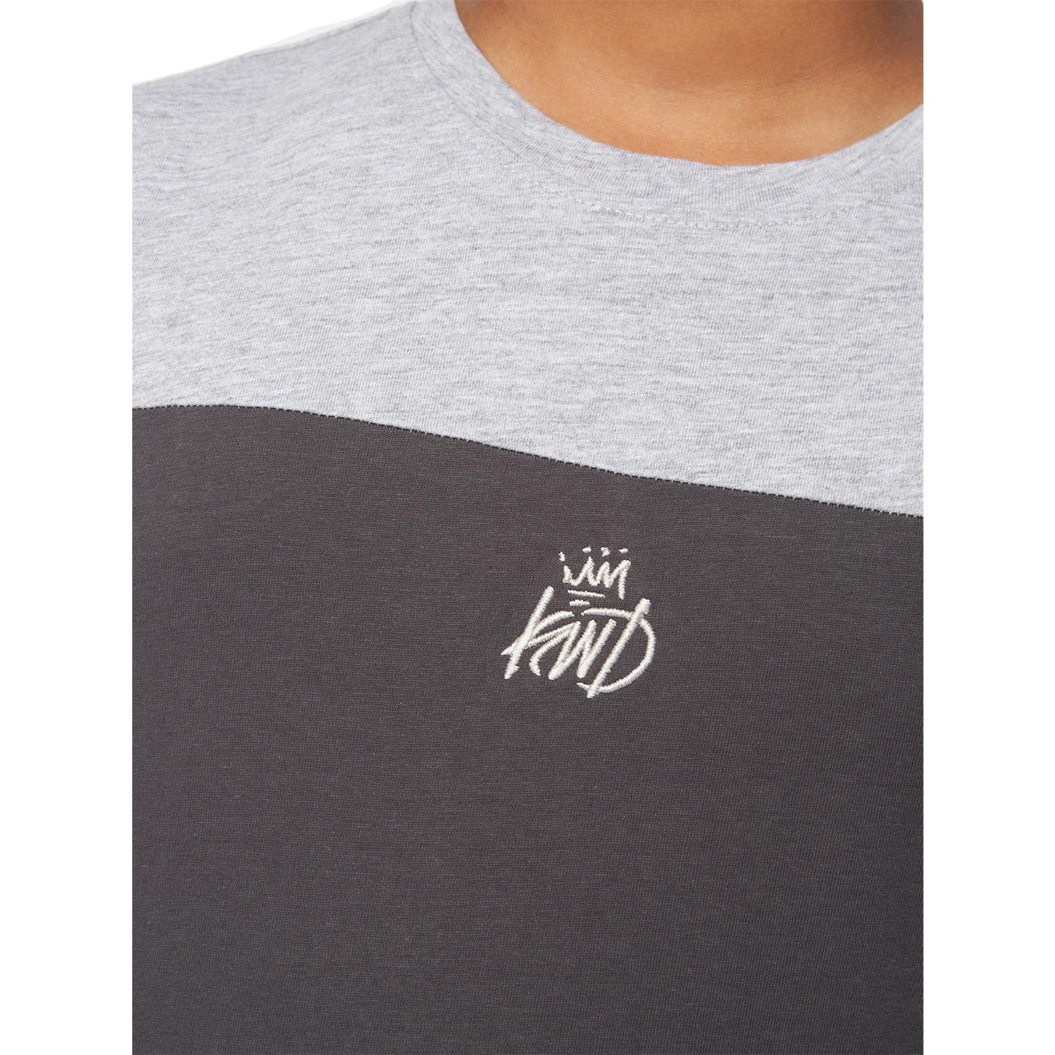 Asphalt-Grey Marl - Side - Kings Will Dream Boys Merton T-Shirt