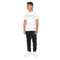 Optic White-Grey - Pack Shot - Kings Will Dream Boys Fracture Reflective Detail T-Shirt
