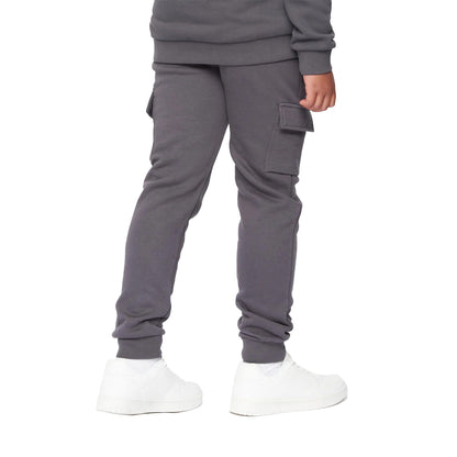 Asphalt-Blue-White - Back - Kings Will Dream Boys Quinn Jogging Bottoms