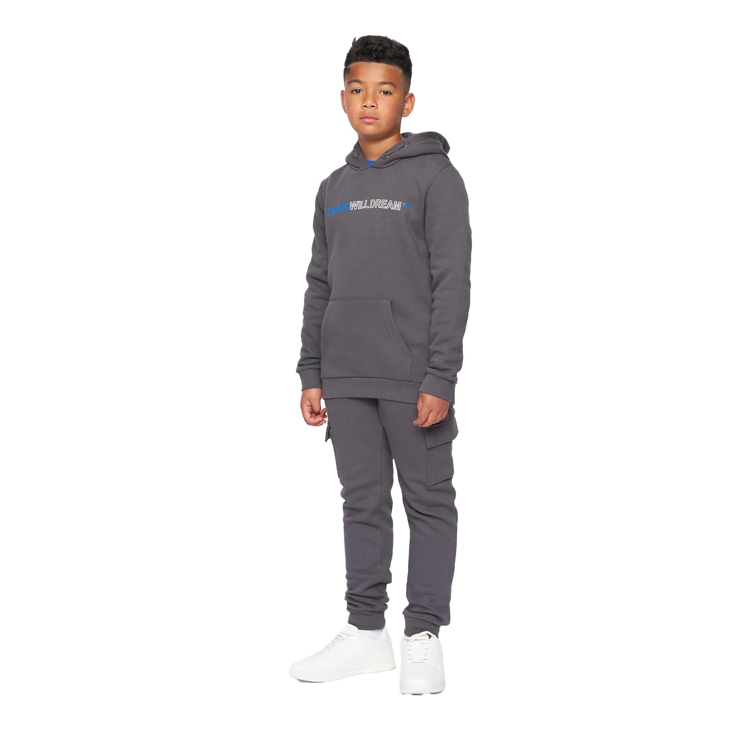 Asphalt-Blue-White - Lifestyle - Kings Will Dream Boys Quinn Jogging Bottoms