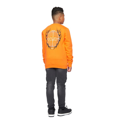 Orange - Back - Kings Will Dream Boys Inferno Sweatshirt