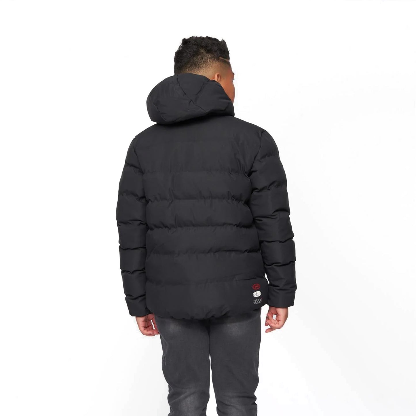 Black - Back - Kings Will Dream Boys Kamon Puffer Jacket