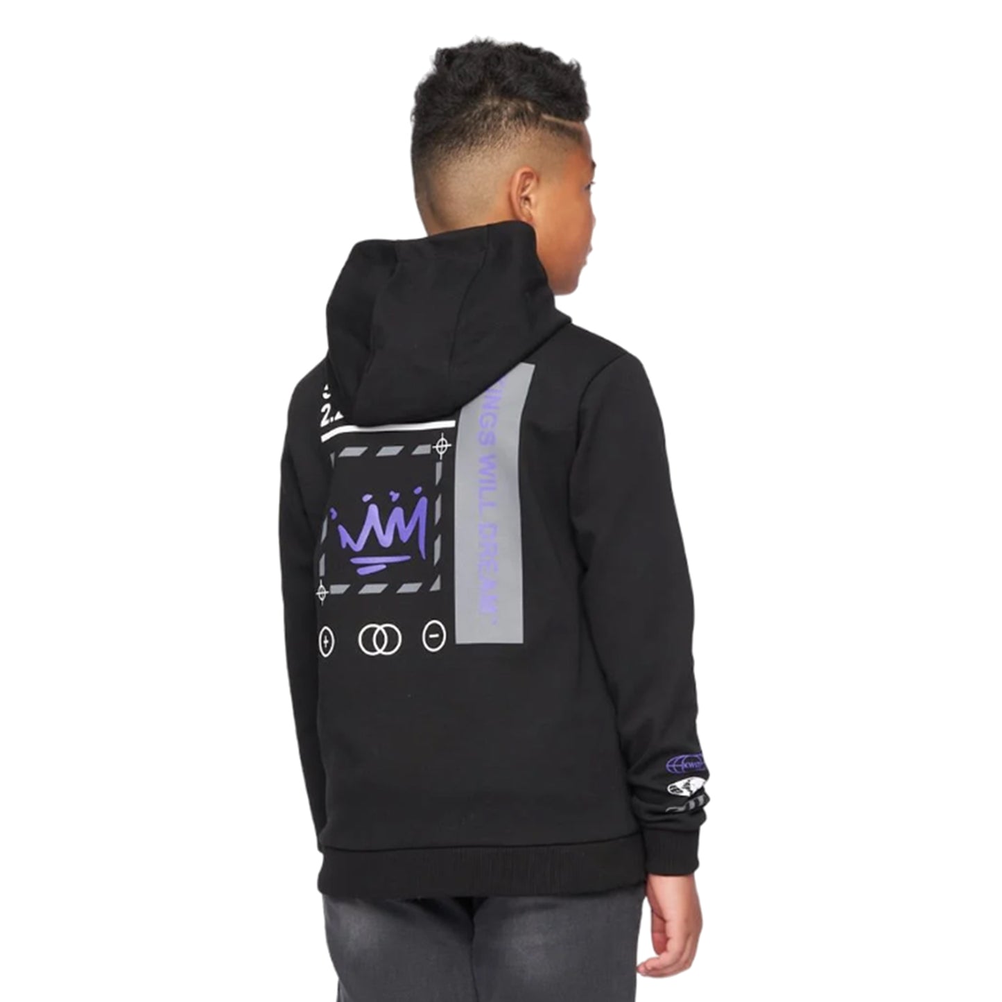 Black-Purple - Back - Kings Will Dream Boys Beaumor 2.0 Hoodie