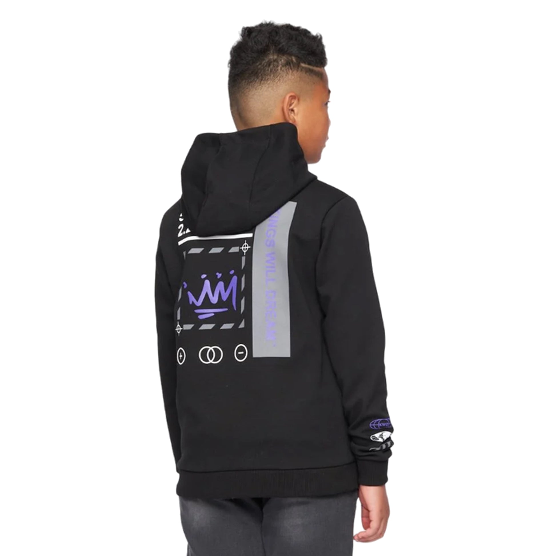 Black-Purple - Back - Kings Will Dream Boys Beaumor 2.0 Hoodie