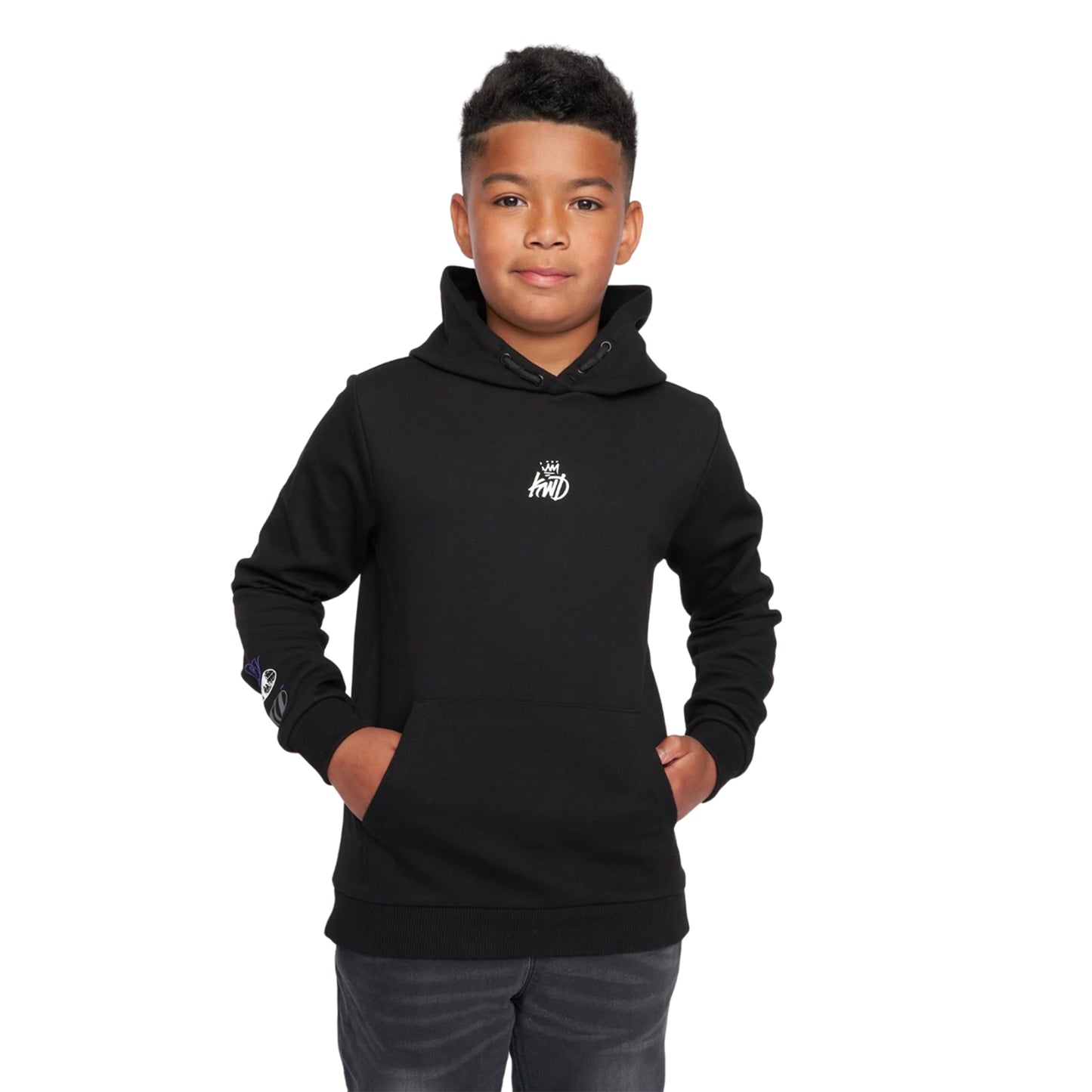 Black-Purple - Front - Kings Will Dream Boys Beaumor 2.0 Hoodie