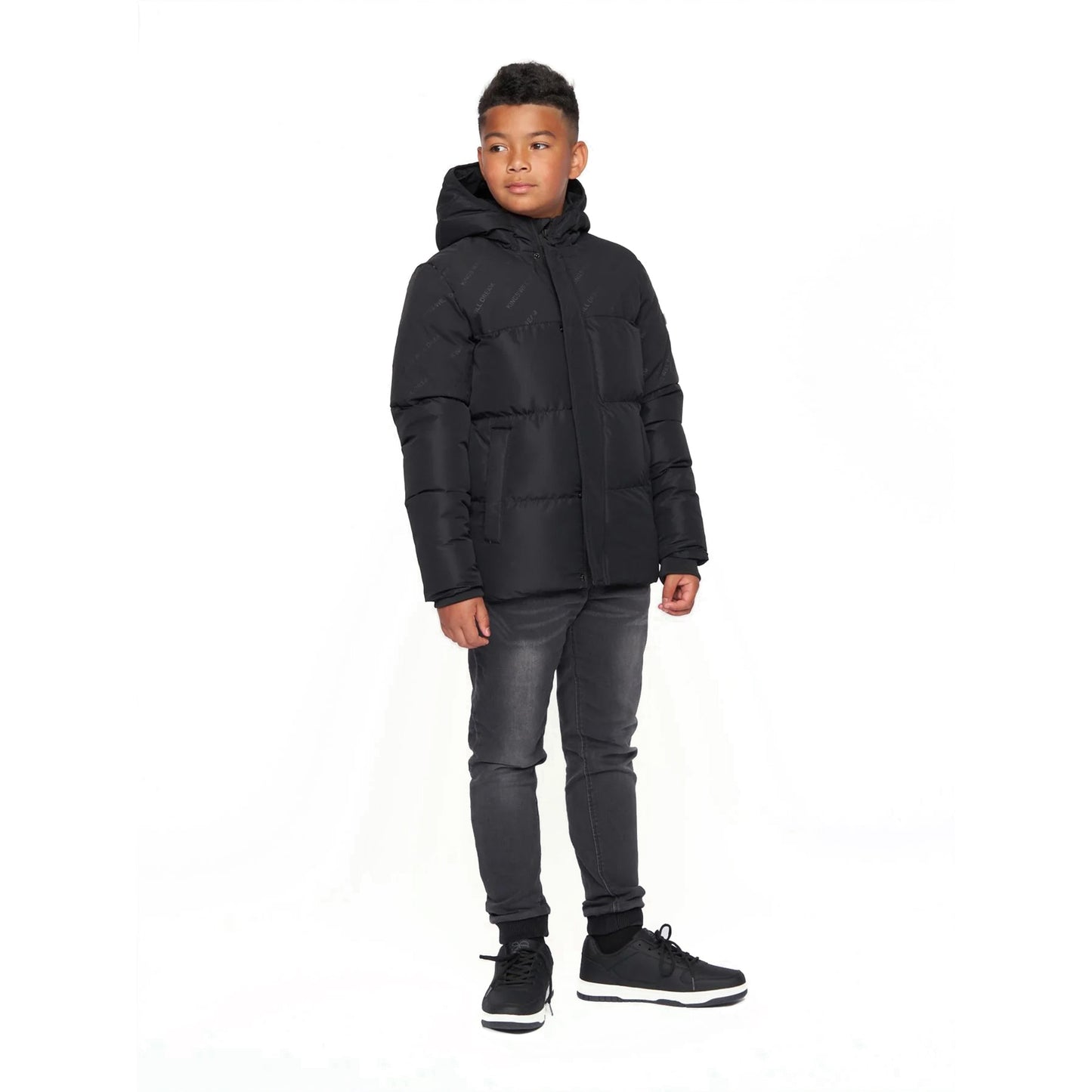 Jet Black - Side - Kings Will Dream Boys Nate Puffer Jacket