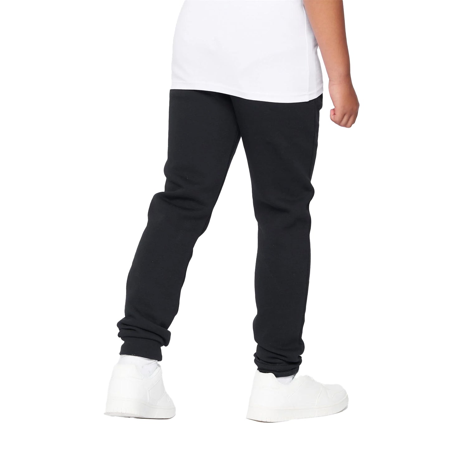 Jet Black-Grey - Back - Kings Will Dream Boys Fracture Reflective Detail Jogging Bottoms